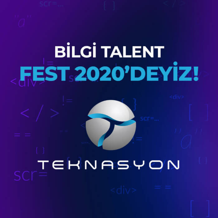 BİLGİ Talent Fest 2020’de yerimizi aldık.