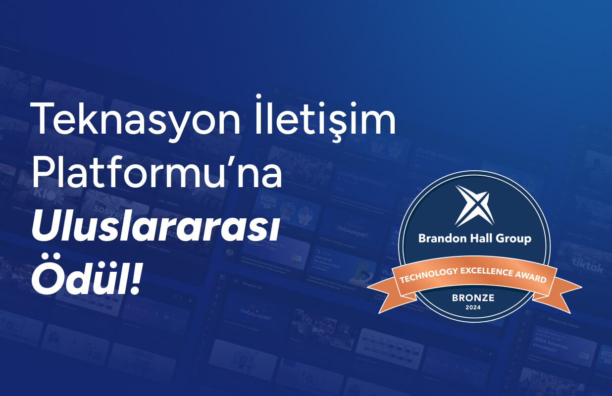 Brandon Hall Group tarafından büyük ödülün sahibi olduk!