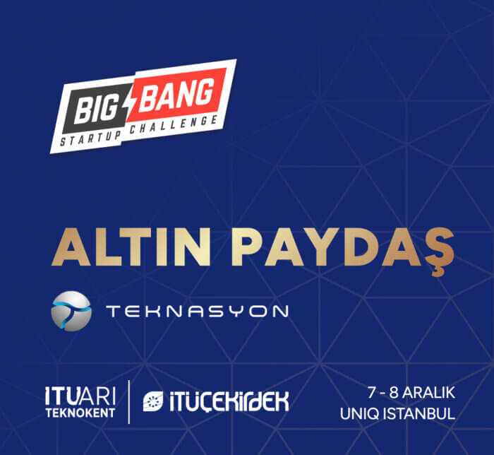 Teknasyon, “Big Bang Startup Challange” etkinliğinde Altın Paydaş!