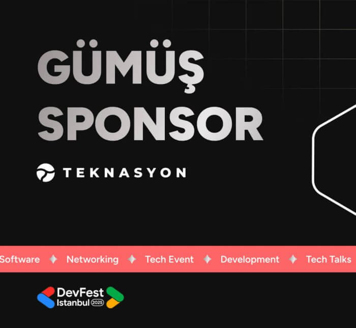 DevFest İstanbul 2025 etkinliğine Silver Sponsor olduk!